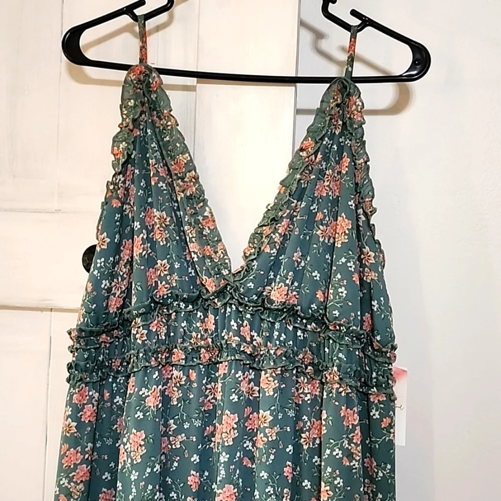 Womens Floral print maxi dress - Picture 2 of 5